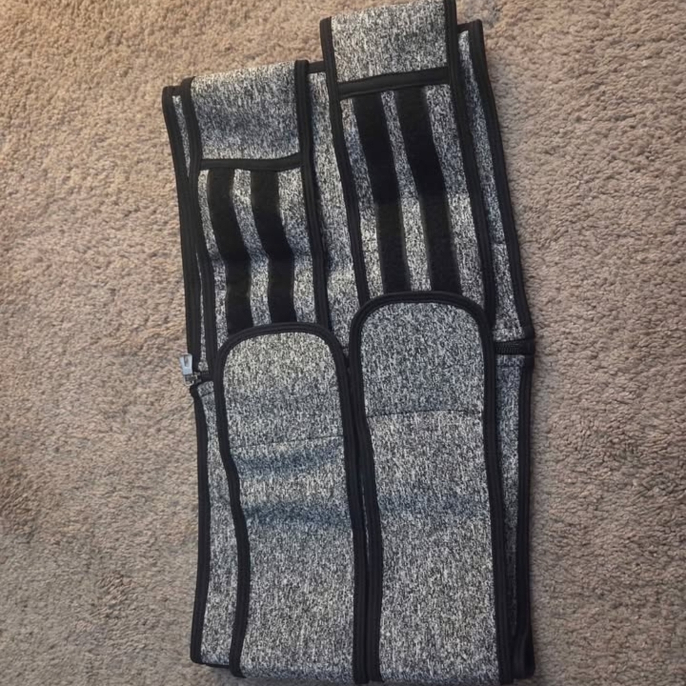 Gray and Black Fitness Waist Trainer